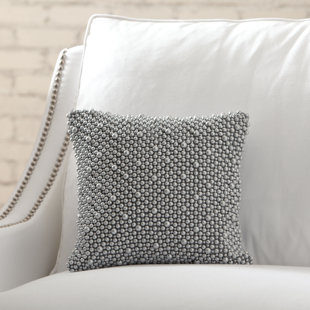 Silver Beaded Pillow Wayfair Lindsey Beaded Pillow Cover