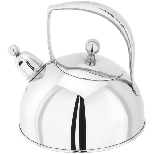 Bresor Polished 2 L Stainless Steel Whistling Stove Top Kettle Stellar