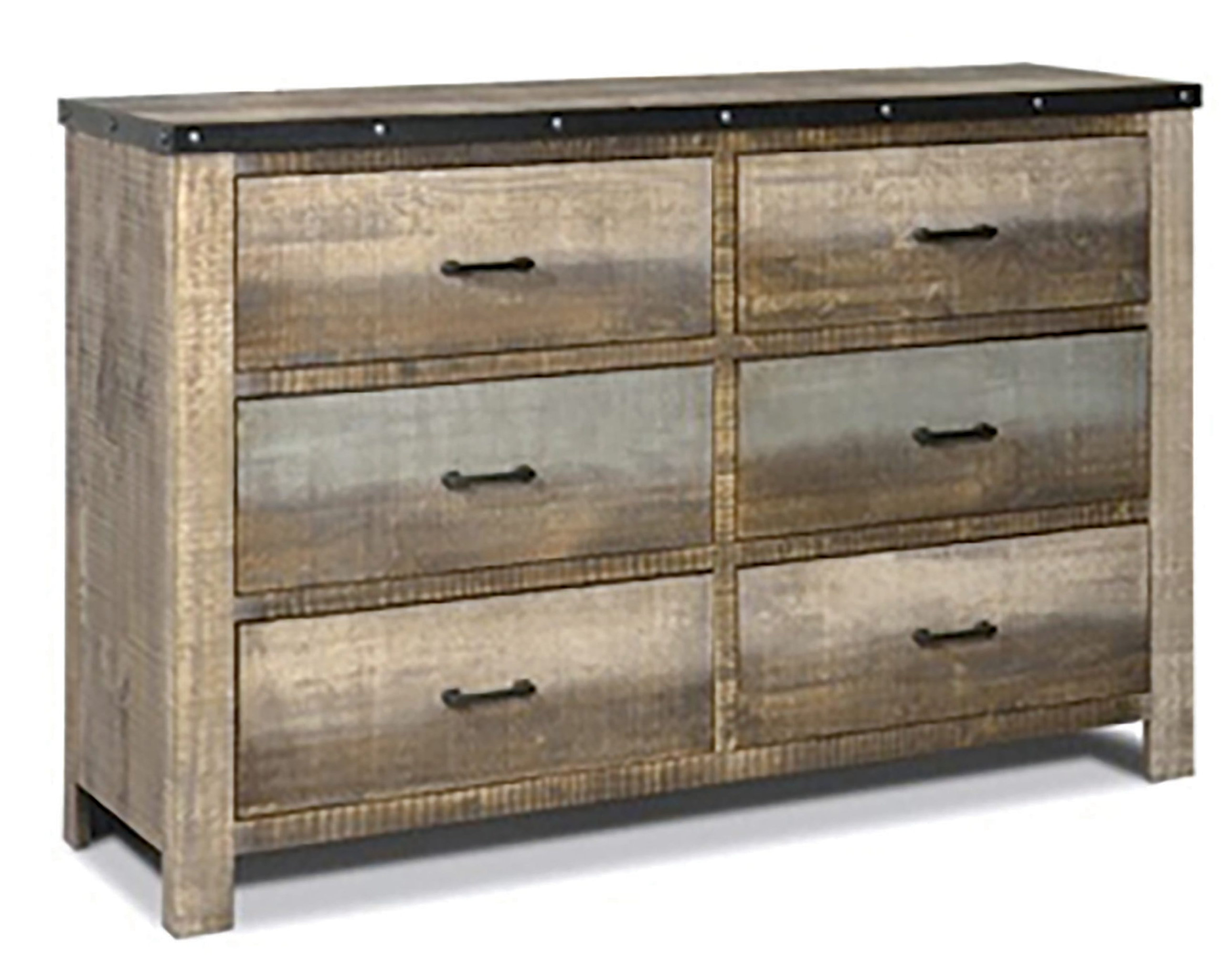 Loon Peak Easingwold 6 Drawer Dresser Antique Multi Colour