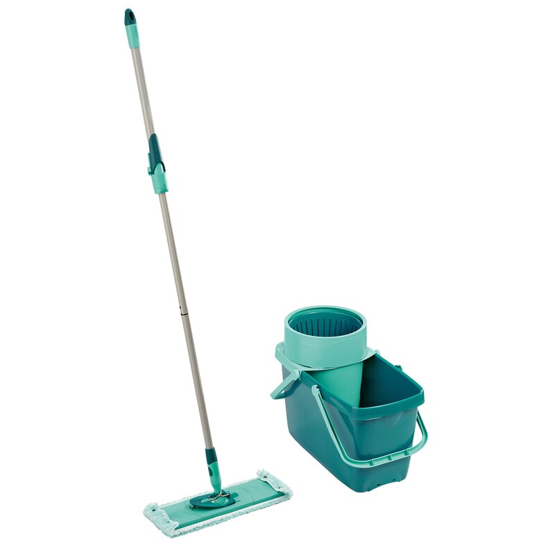 cleaning buckets and mops