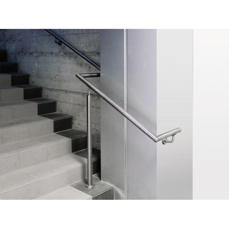 Indital Stainless Steel Handrail Support With Concealed Screw Flange Canopy