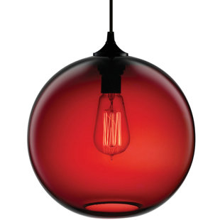 Go to store & view more images Chauncey 1-Light Globe Pendant by Wrought Studio