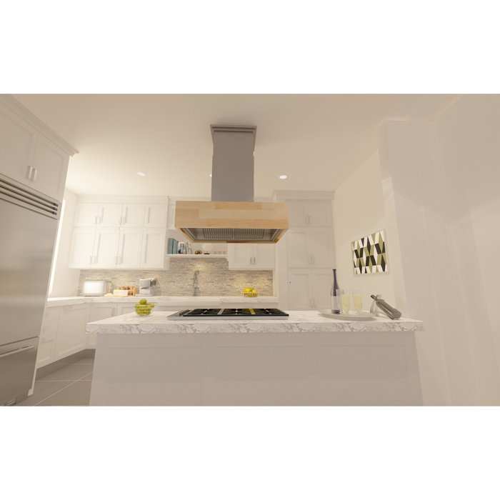 30 Designer Series 1200 Cfm Ducted Wood Island Range Hood 30 Designer Series 1200 Cfm Ducted Wood Island Range Hood