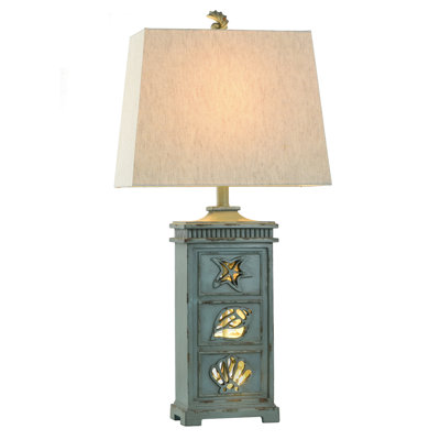 Acushnet 33" Light Blue Table Lamp