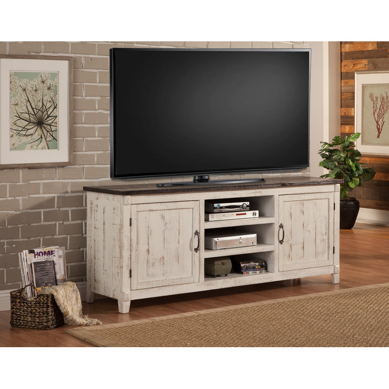 Highland Dunes Cedarburg Solid Wood Tv Stand For Tvs Up To 85 Reviews Wayfair