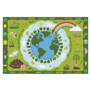 Fun Time Go Green Kids Rug