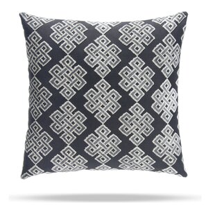 Infinity Square Cotton Throw Pillow