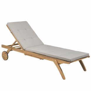 Weir Reclining Sun Lounger With Cushion By Brambly Cottage