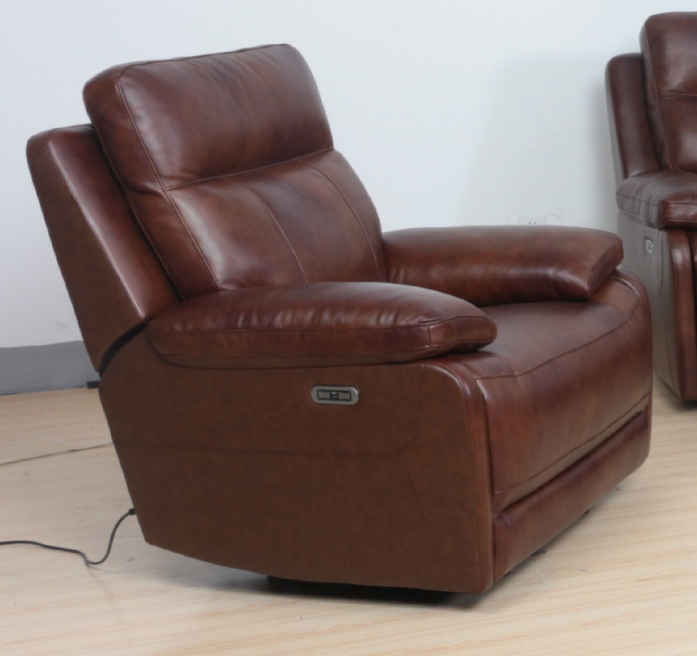 nicolette leather electric recliner