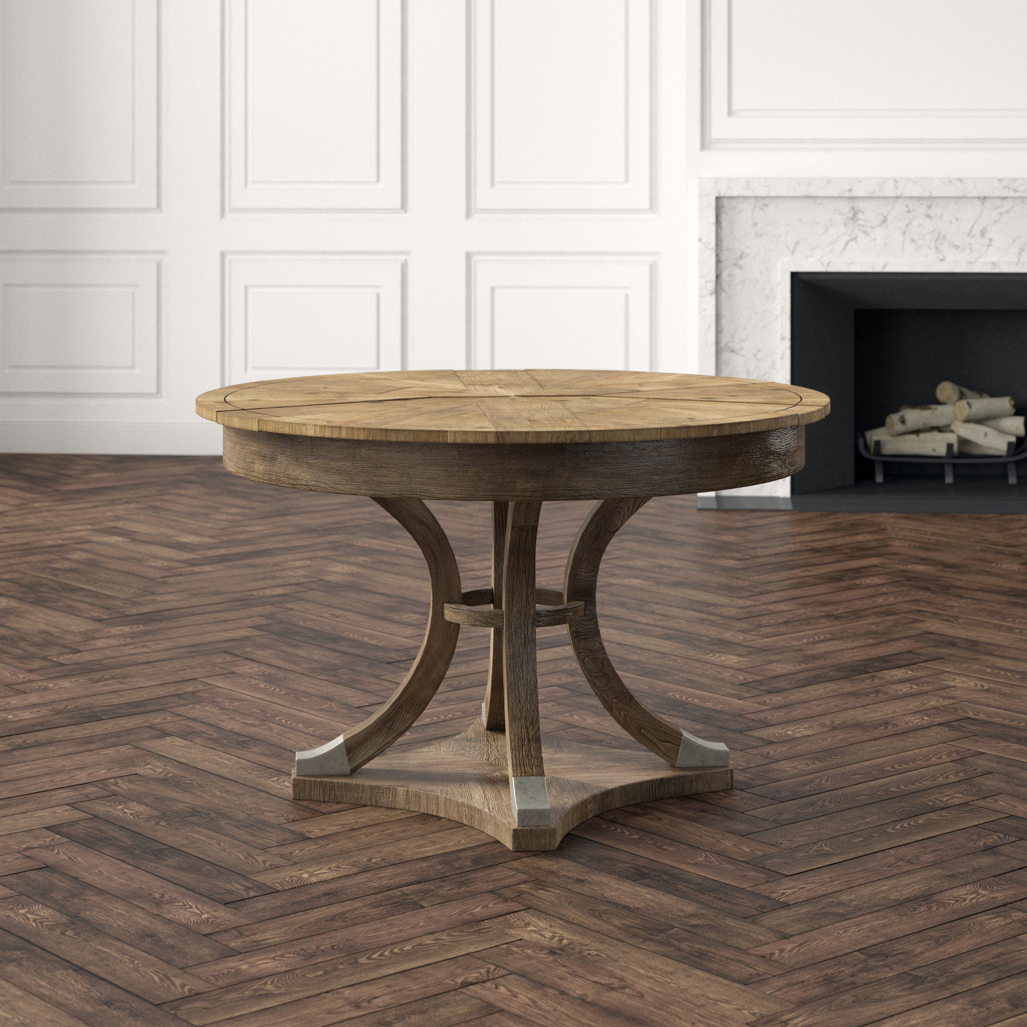 Theodore Alexander Devereaux Extendable Solid Wood Dining Table Perigold