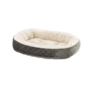 Sleep Zone Quilted Oval Cuddler Dog Bed