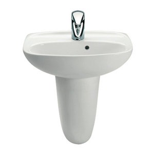 Roca 44 cm Wandbefestigtes Waschbecken Laura
