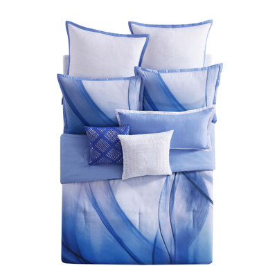 Vince Camuto Talia Abstract Reversible Comforter Set