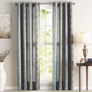 Barnhouse Damask Blackout Single Curtain Panel