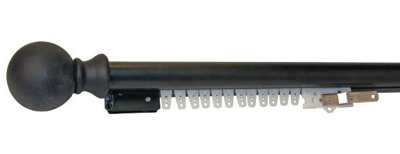 Casa Outdoor Curtain Single Rod Menagerie Finish Black Size 35 H X