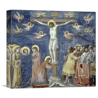 Global Gallery Crucifixion By Giotto Painting Print On Wrapped