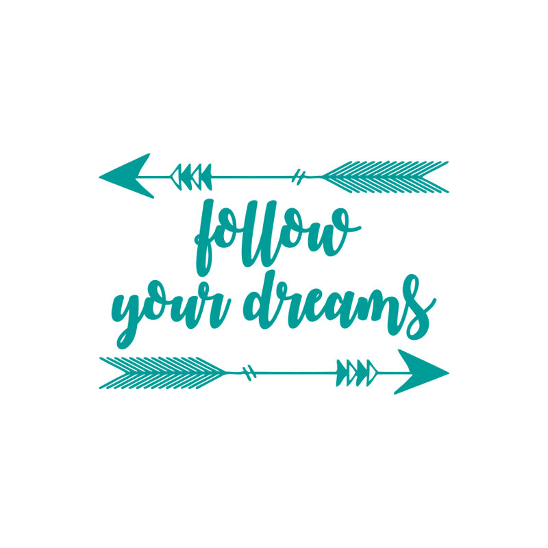 Decal House Follow Your Dreams Quote Arrow Sticker Wall Decal Wayfair