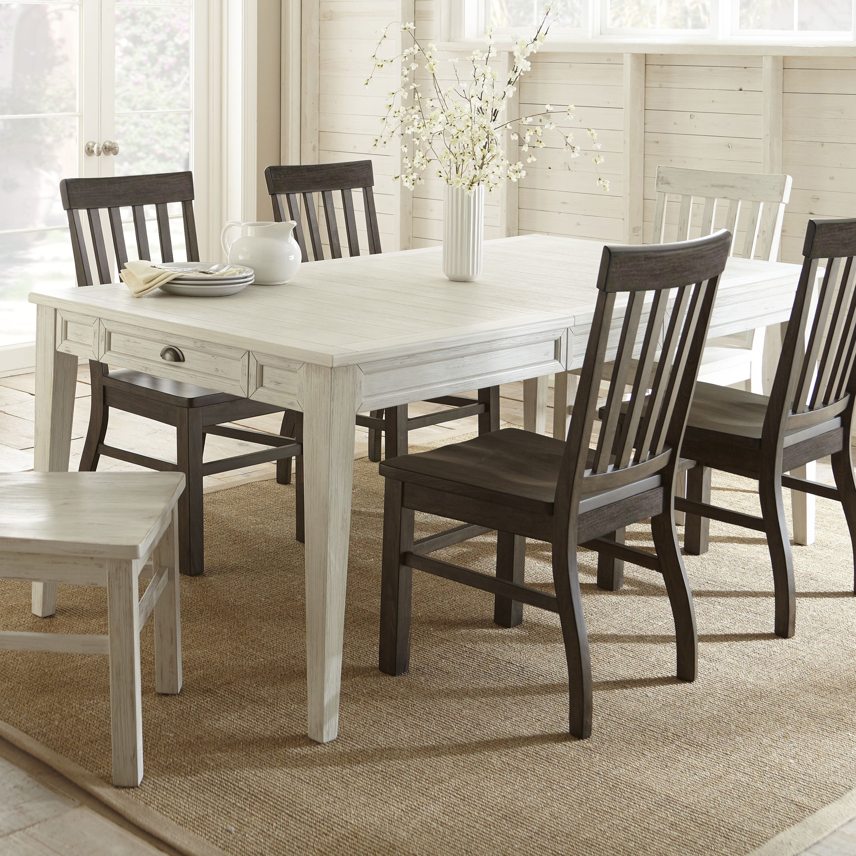 Highland Dunes Duclos Extendable Dining Table Reviews Wayfair