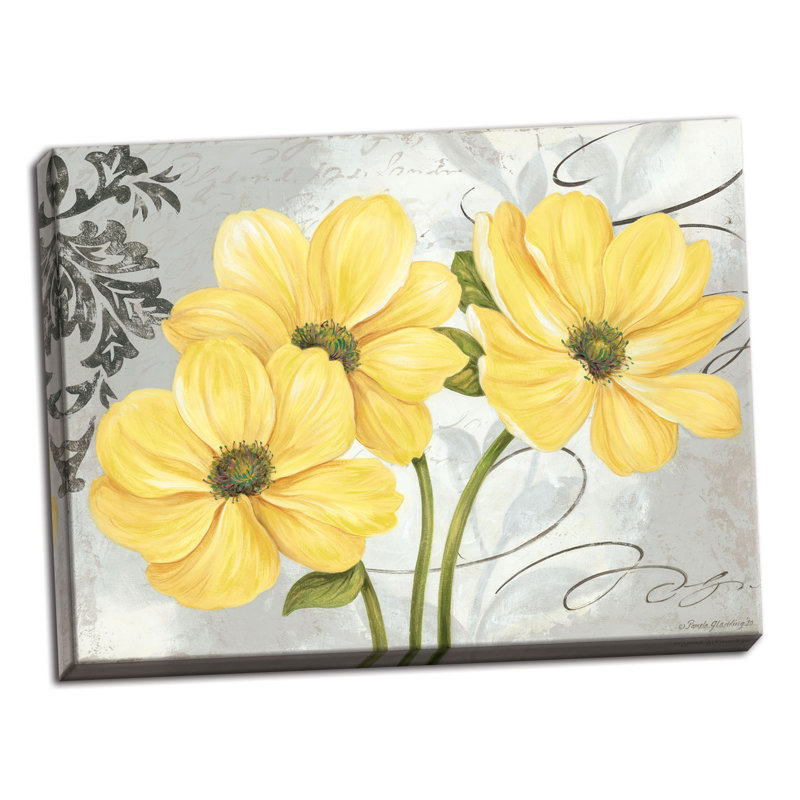 Latitude Run Colori Yellow I Beautiful Gray And Yellow Floral