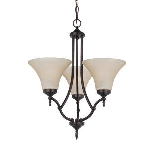 Go to store & view more images Schank 3-Light Shaded Chandelier by Winston Porter