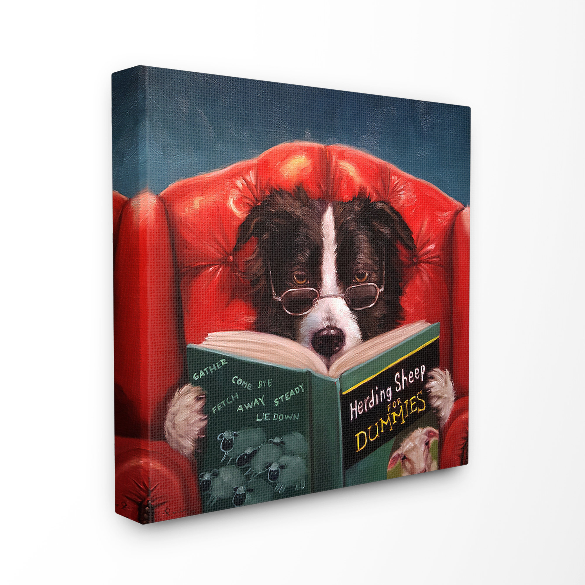 border collie herding sheep led lights