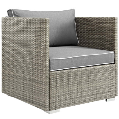 Highland Dunes Heinrich Outdoor Patio Chair With Cushion Fabric Outdoor Patio Chair With Cushion Fabric