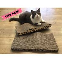 Wave Degin Cat Scratching Corrugated Board Scratcher Bed Pad Toy with Catnip 