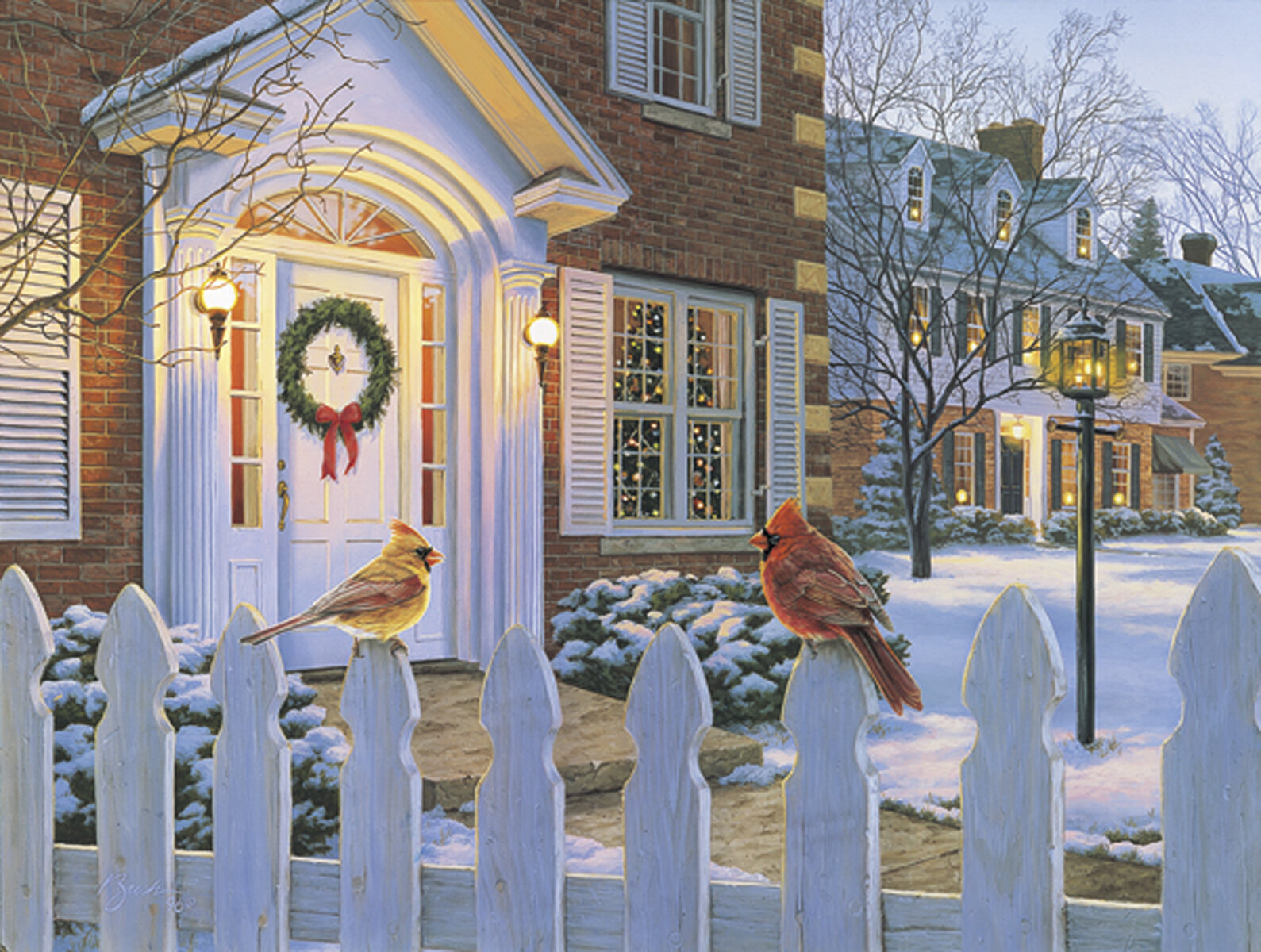 Download Hadleyhouseco Winter Song By Darrell Bush Painting Print Wayfair