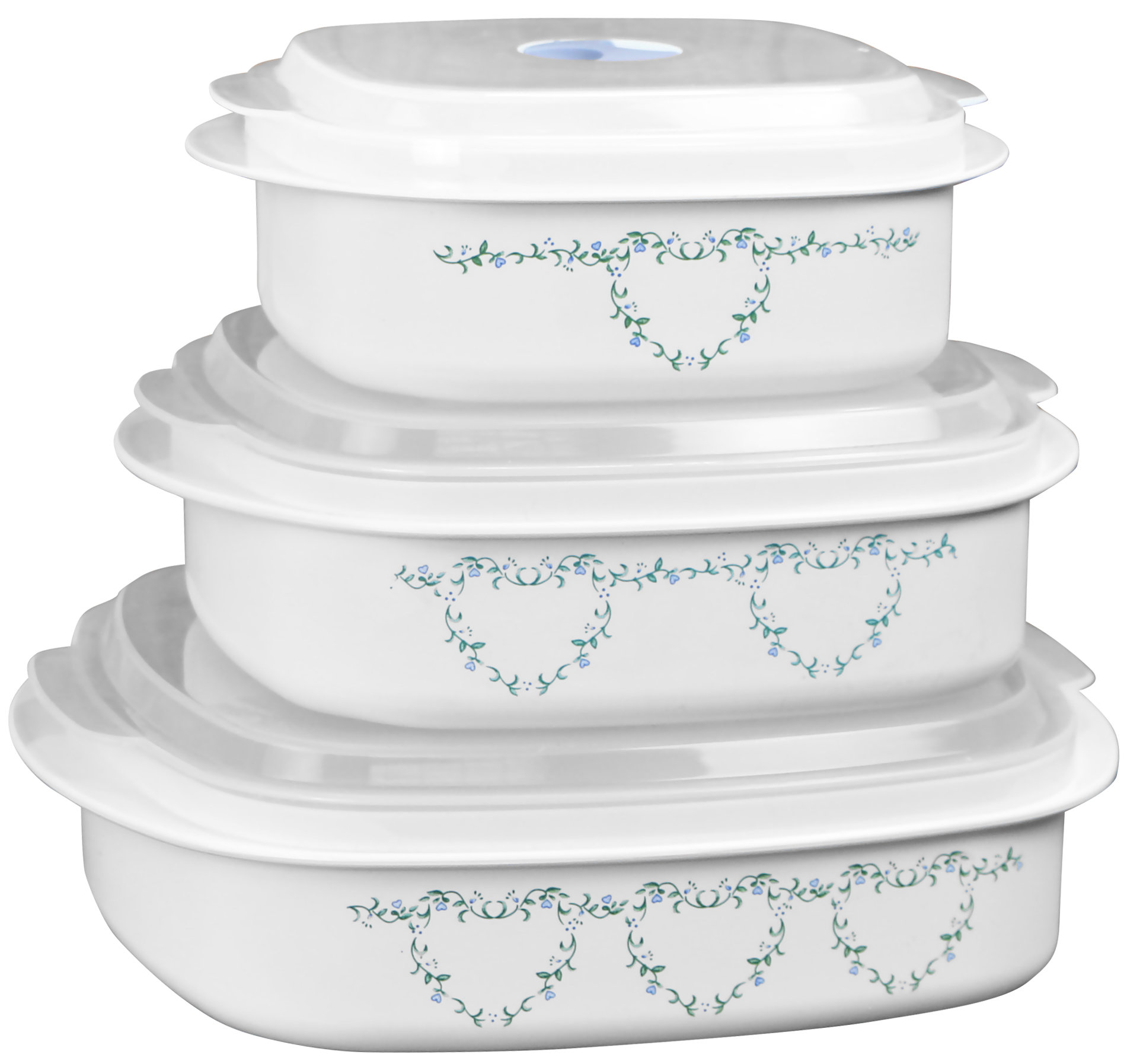 Corelle Livingware Memphis Microwave Cookware 3 Container Food Corelle Livingware Memphis Microwave