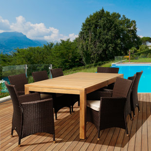 Go to store & view more images Brighton 9 Piece Dining Set with Cushions by Sol 72 Outdoor