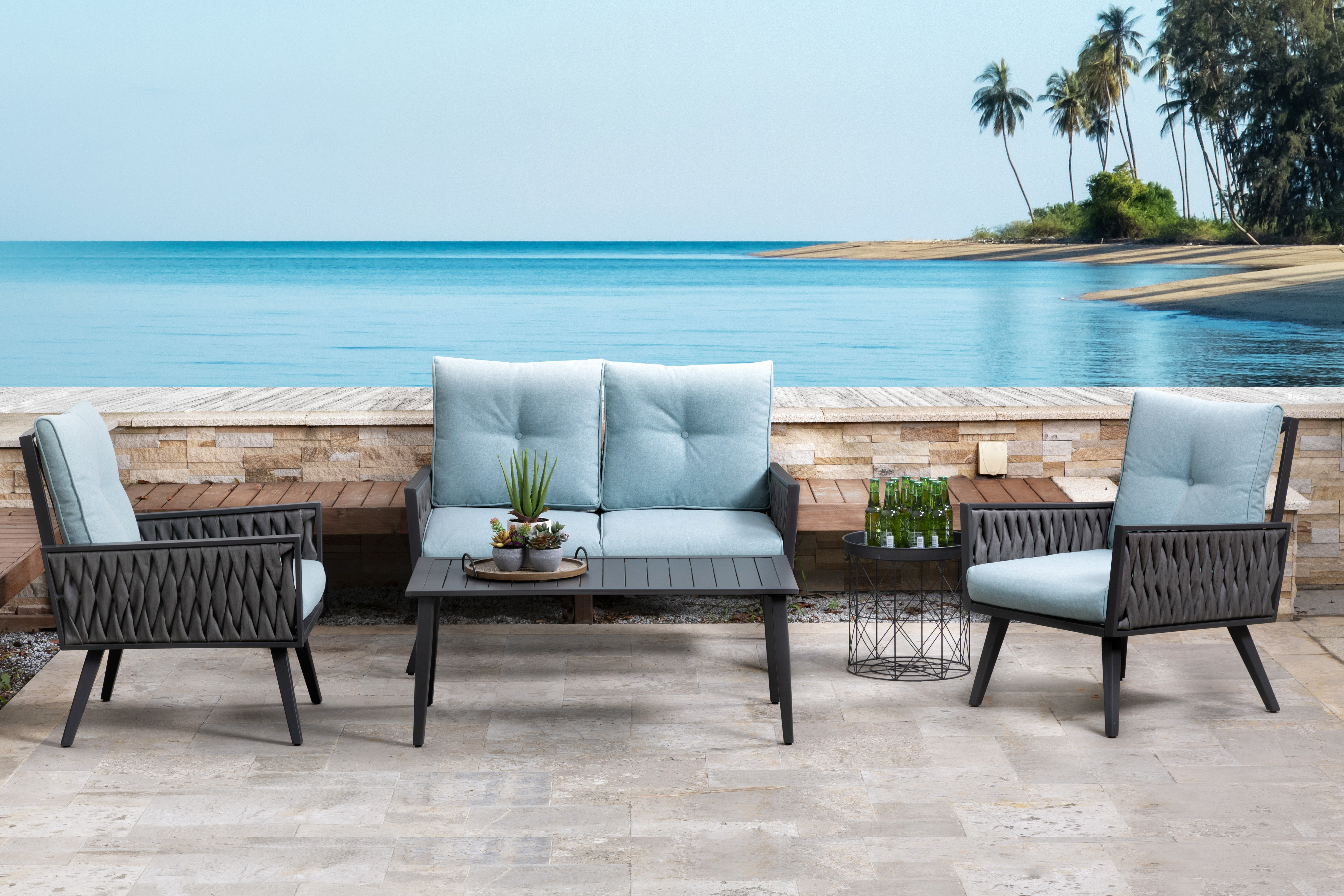 Latitude Run Kolle 4 Piece Sofa Seating Group With Cushions Wayfair
