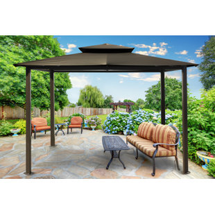 Go to store & view more images Carolina 10 Ft. W x 12 Ft. D Aluminum Patio Gazebo by Paragon-Outdoor