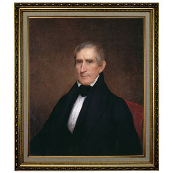 Astoria Grand William Henry Harrison 1840 Framed Oil Painting Print On Canvas Wayfair
