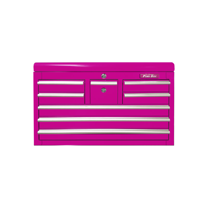 The Original Pink Box 33 8 Drawer Top Chest With Whiskey Drawer
