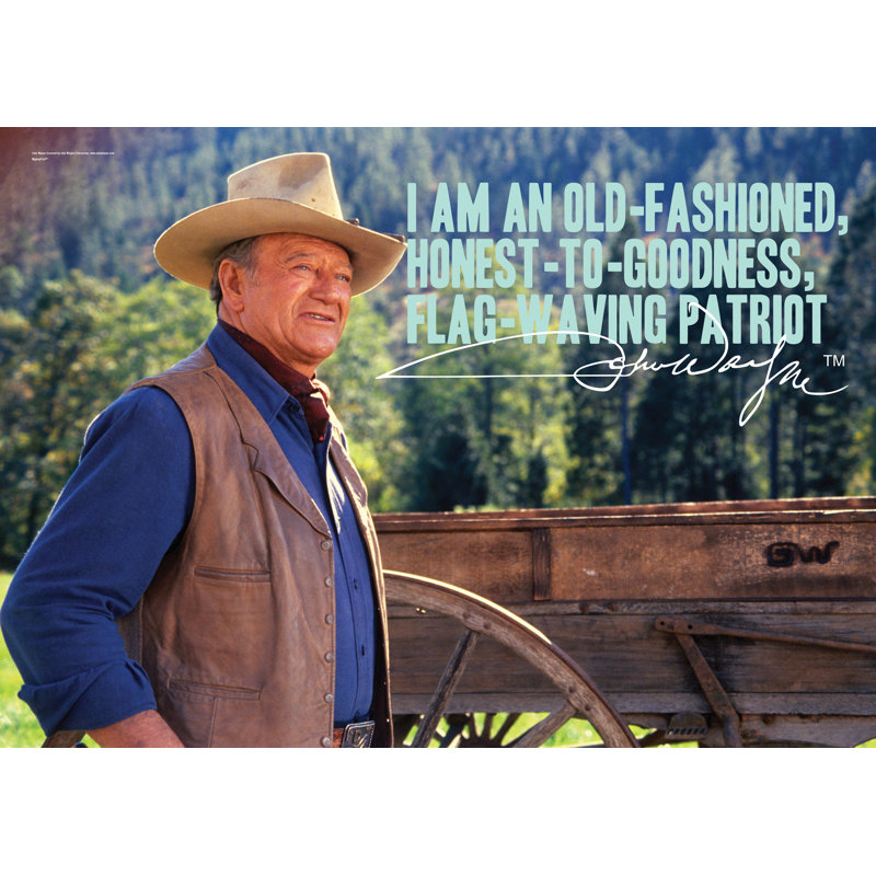 Mightyprint John Wayne Old Fashioned Patriot Graphic Art Wayfair