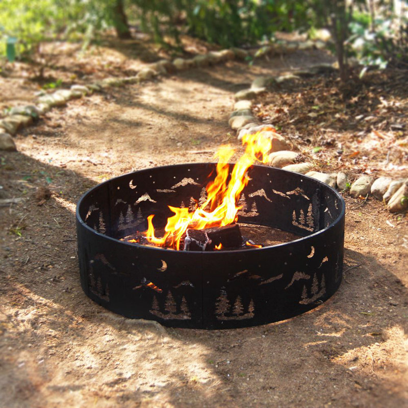 Corral Wilderness Steel Wood Burning Fire ring & Reviews | Wayfair