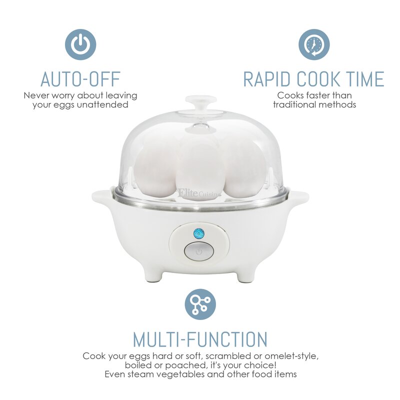 cook's essentials egg cooker & steamer