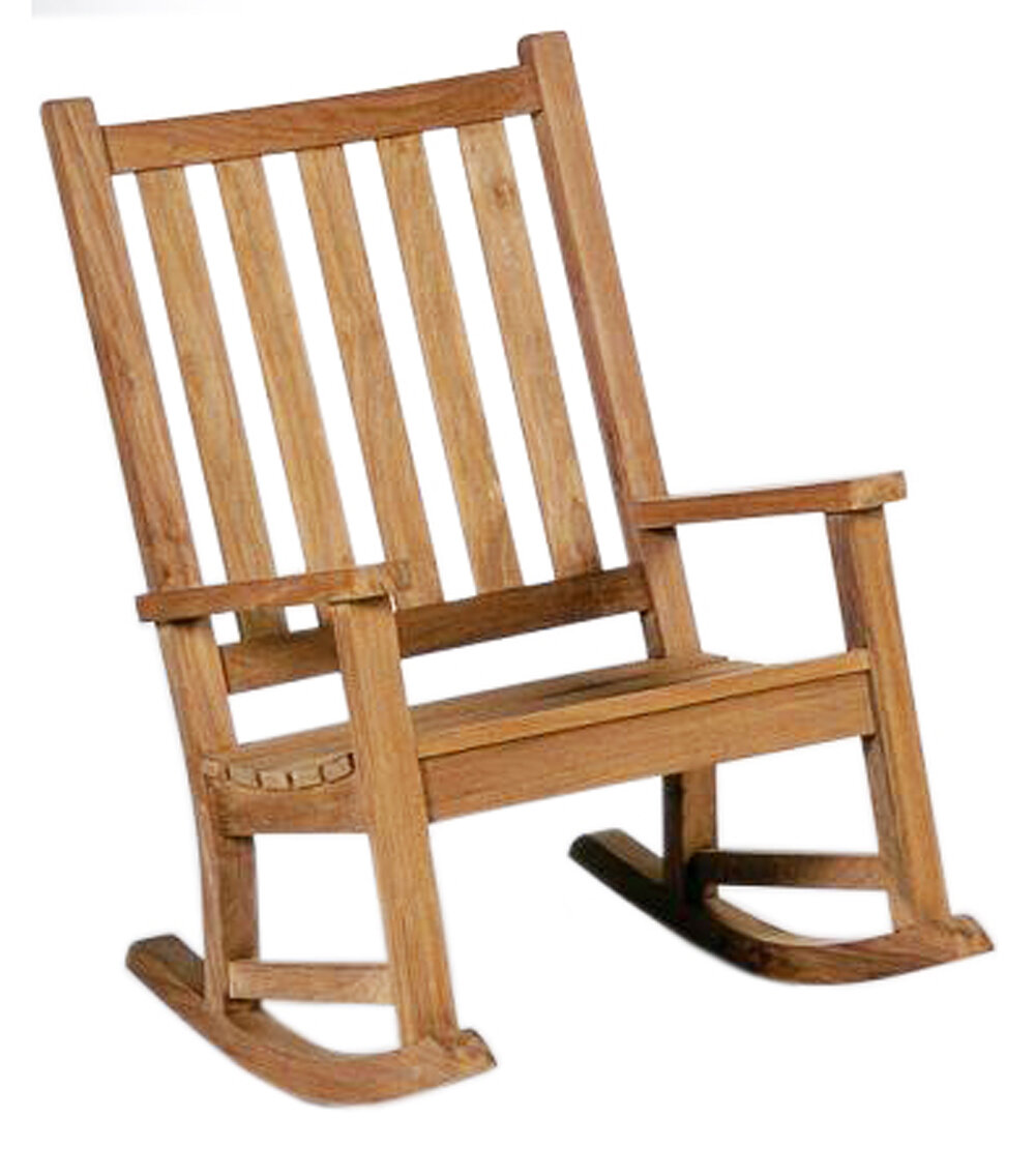 teak rocking chair