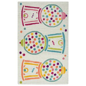 Ashlee Hand-Tufted Teal/Pink Kids Rug