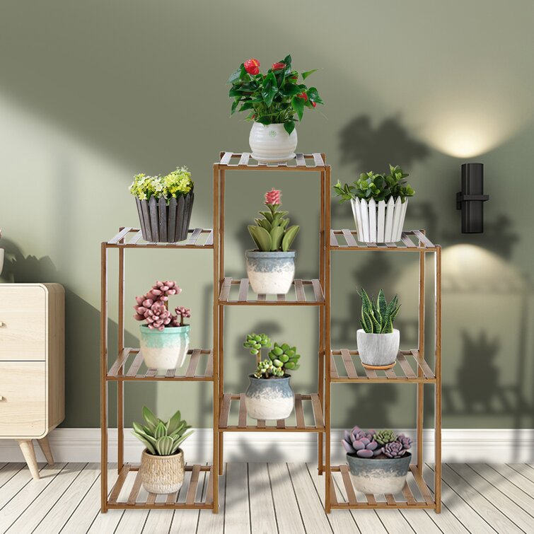 Details about   2-Tier Folding Metal Flower Plant Shelf Rack Stand Balcony Garden Home Garage US 