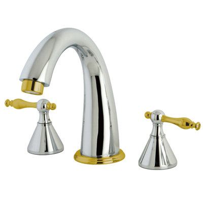 Naples Double Handle Roman Tub Faucet Kingston Brass Finish