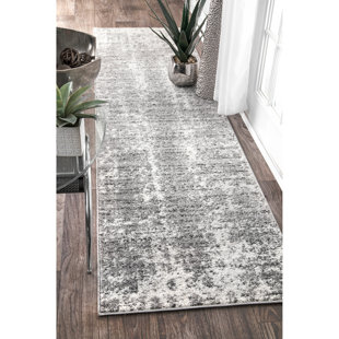 gray silver hallway runners