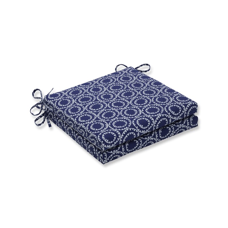 navy blue kitchen chair pads