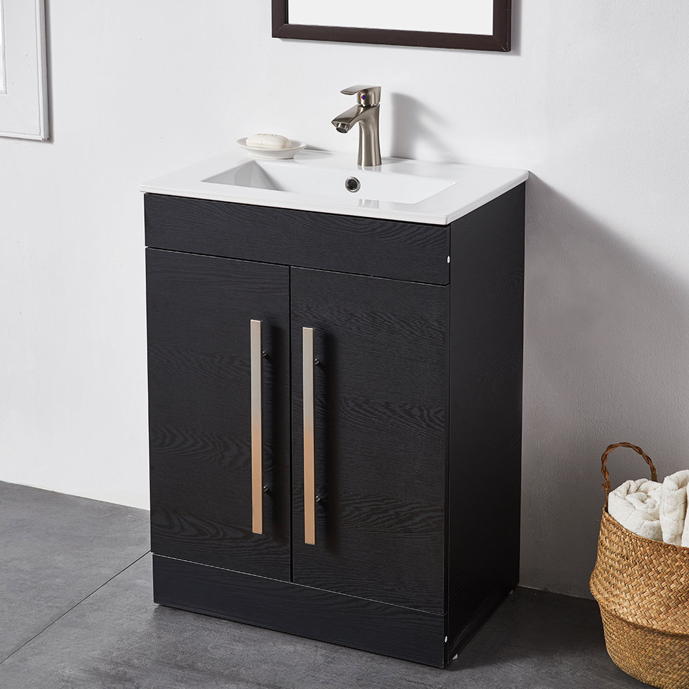 Latitude Run Aguilar Santiago 24 Single Bathroom Vanity Set Reviews Wayfair