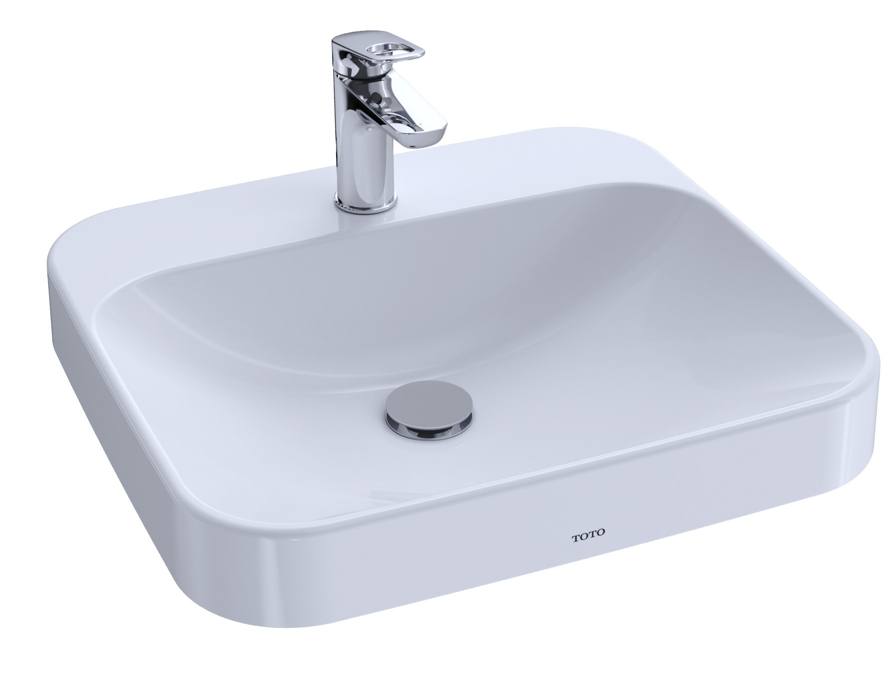 Toto Arvina Cotton White Vitreous China Rectangular Vessel Bathroom Sink With Overflow Wayfair