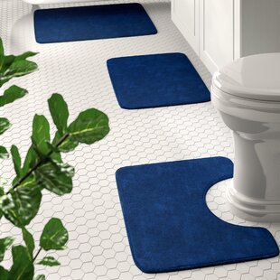 Navy Blue Bathroom Rug Set Wayfair