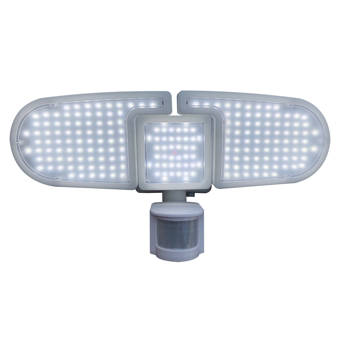 Home Zone Security 12 Watt Led Solar Power Dusk To Dawn Battery Operated Outdoor Security Flood Light With Motion Sensor Reviews Wayfair