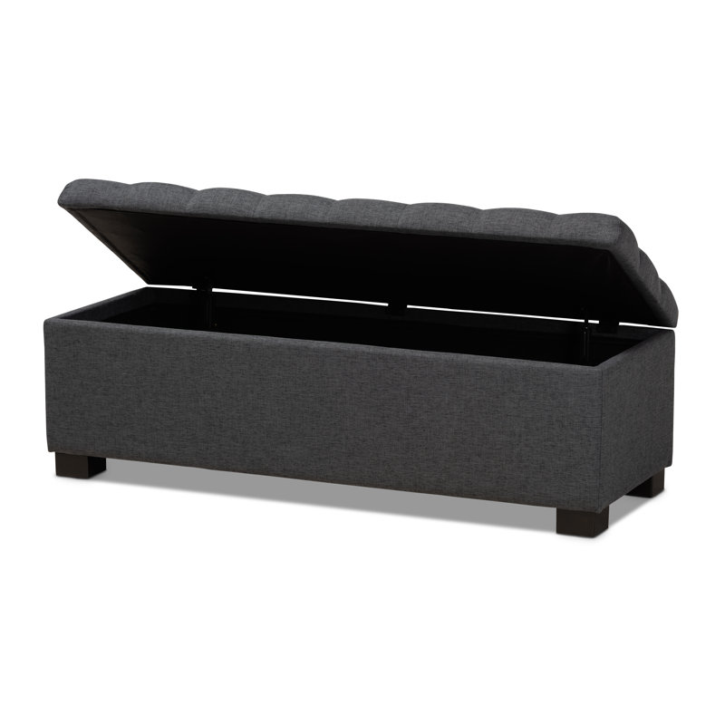 Latitude Run Kareem Upholstered Storage Bench Reviews Wayfair