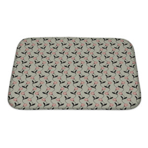 Bravo Floral with Ornamental Flowers Bath Rug