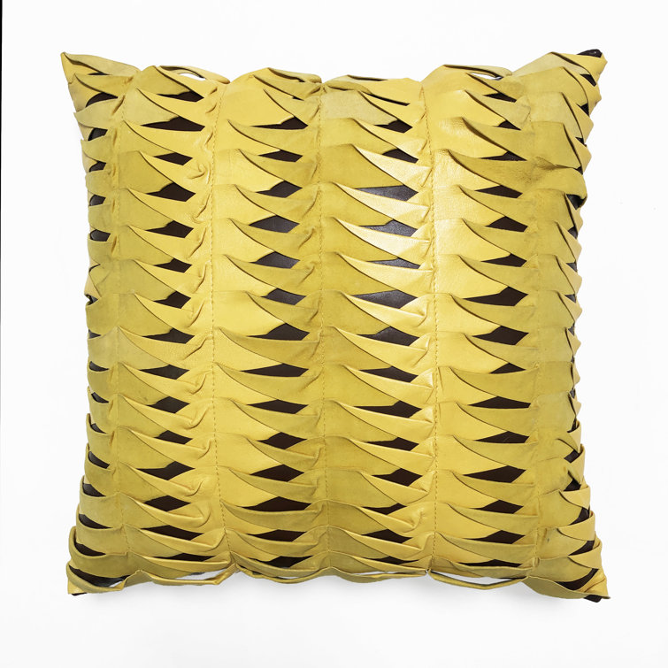 wayfair leather pillows